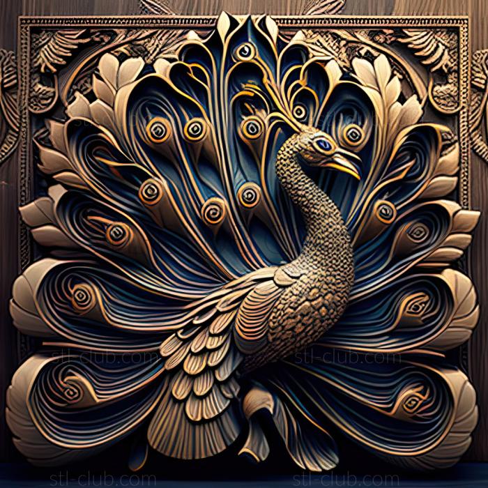 3D model st peacock (STL)